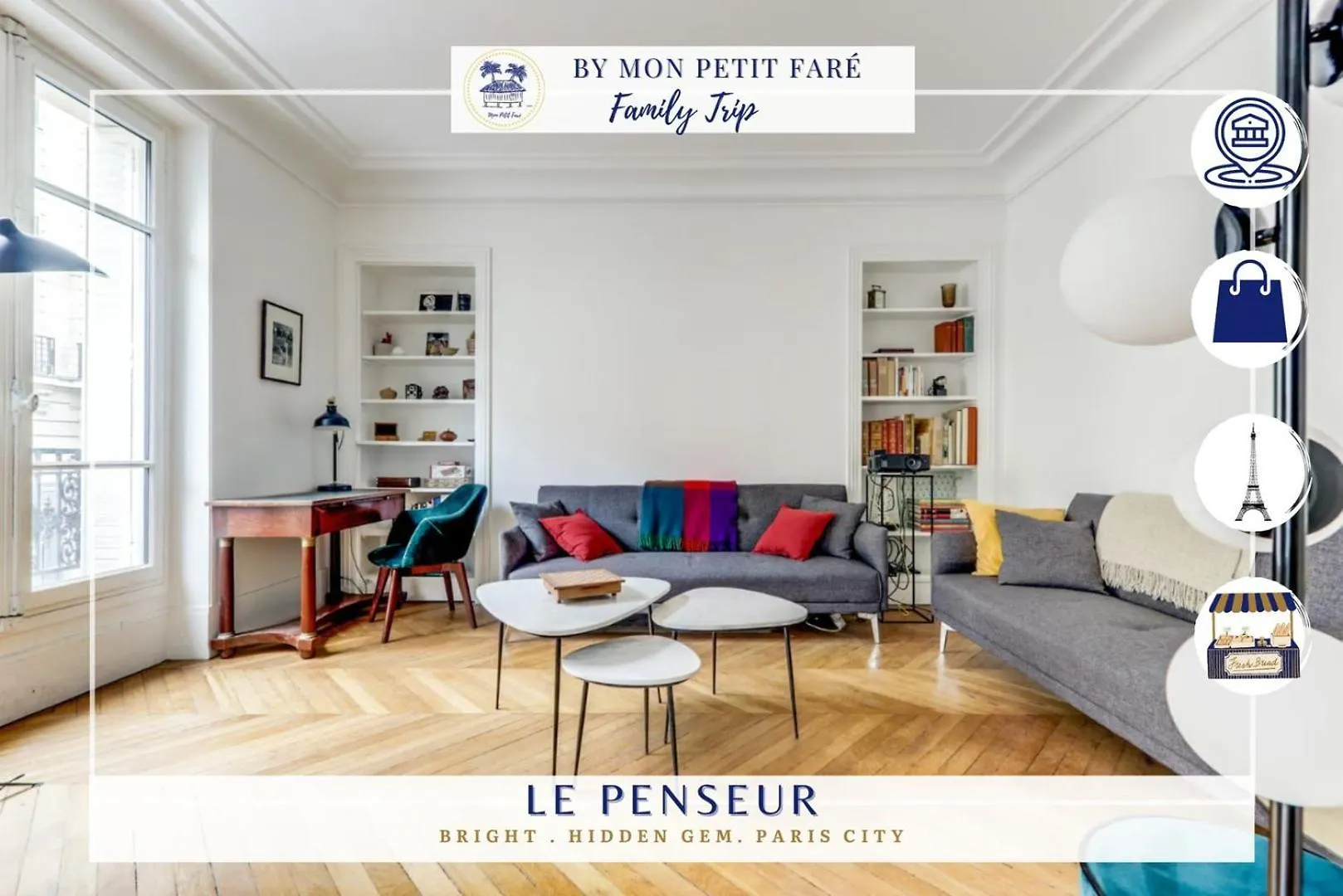 Apartmán Le Penseur - Lumineux & Proche Tour Eiffel Paříž